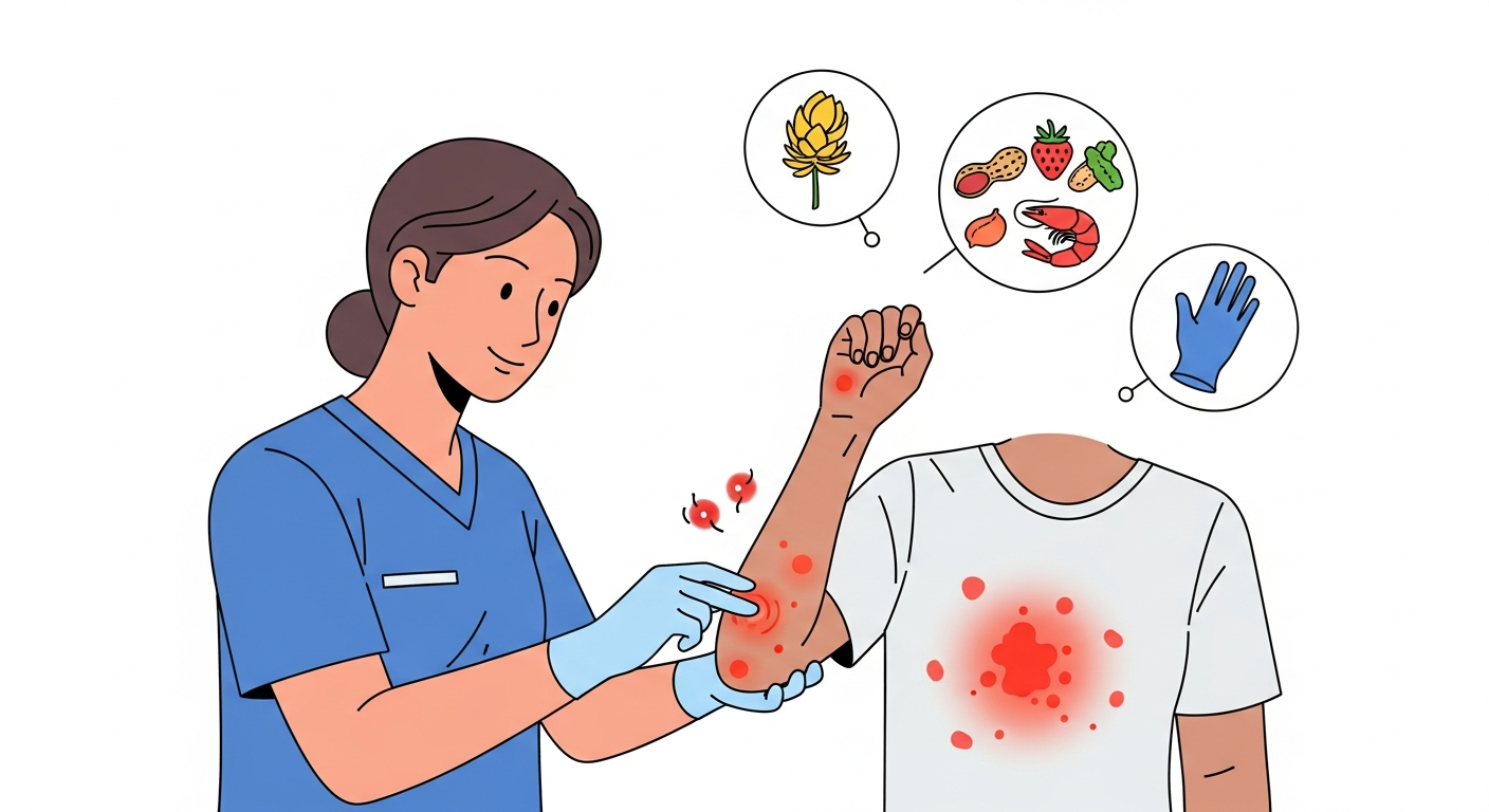 Rash vs. Allergy: What's the Difference? medical illustration