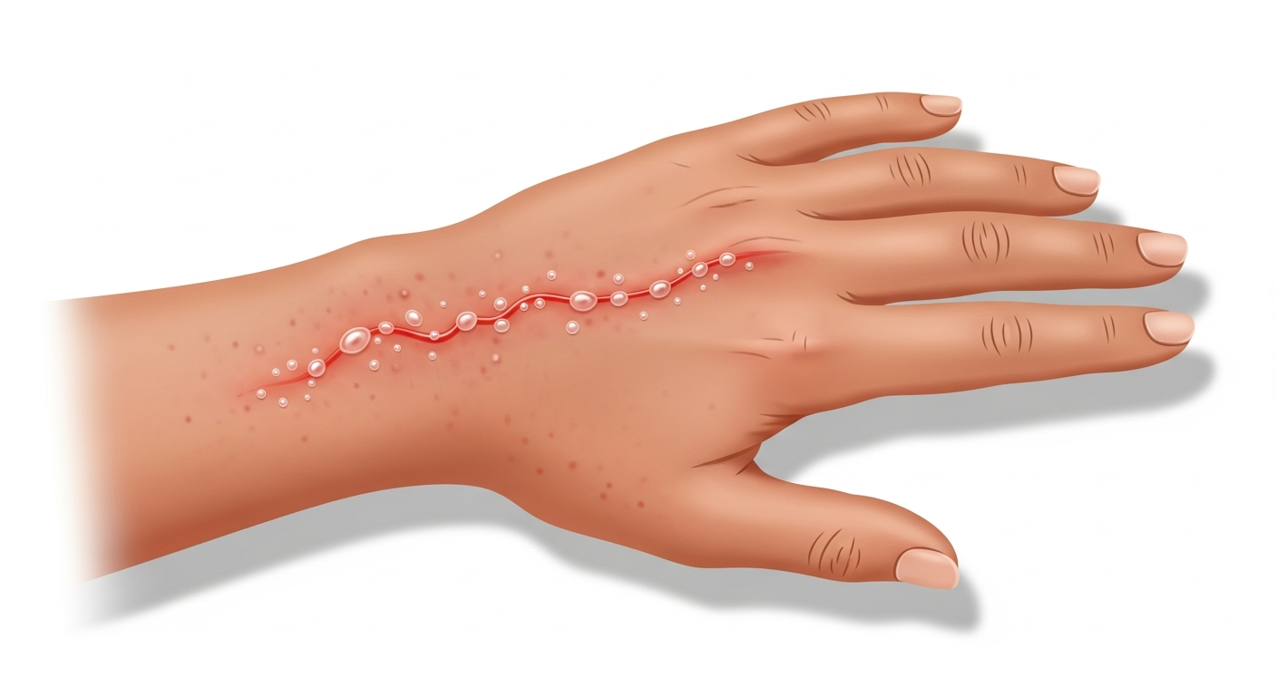 Contact Dermatitis — medical illustration