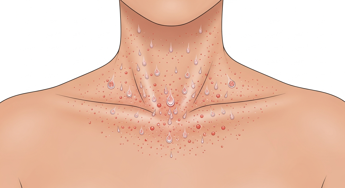 Heat Rash (Miliaria) — medical illustration
