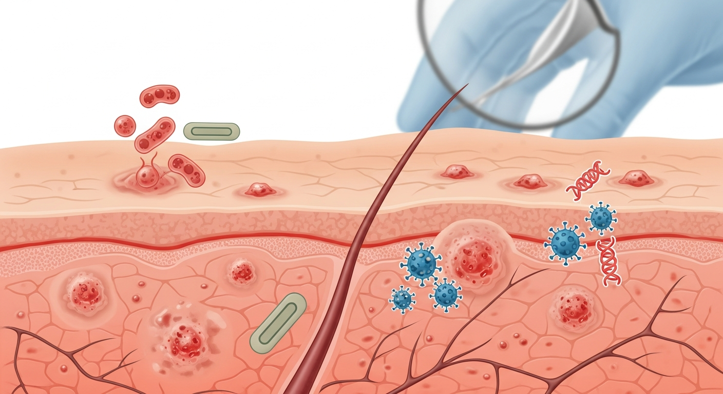 Bacterial and Viral Infections — medical illustration