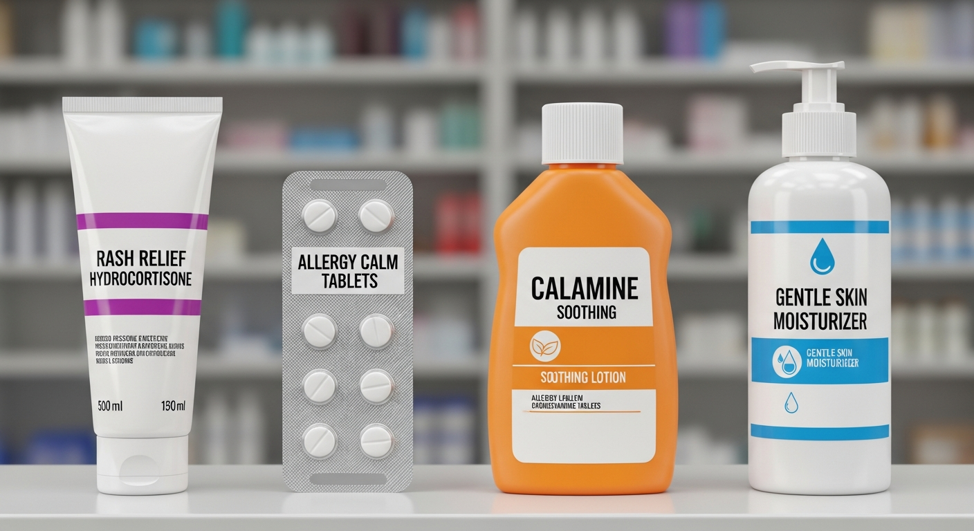 How to Treat an Allergic Rash medical illustration