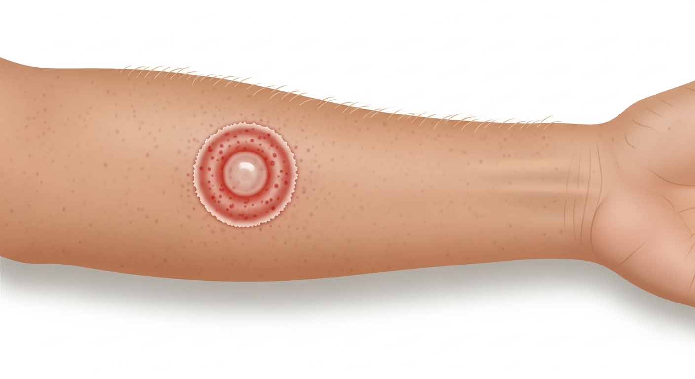 Ringworm (Tinea Corporis) — medical illustration
